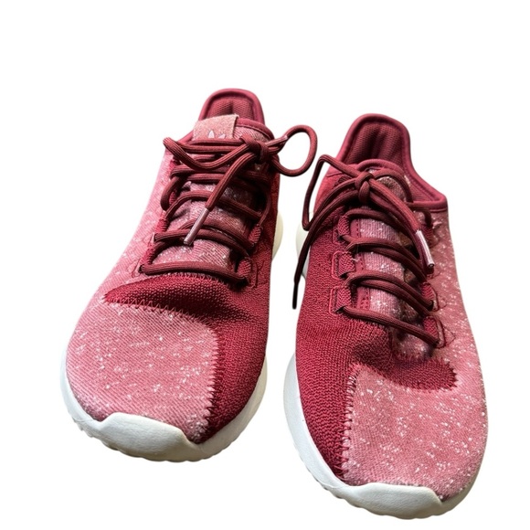 👟 Adidas Tubular Shadow Collegiate Burgundy Knit Sneakers Men’s 5.5 👟 - Picture 5 of 7